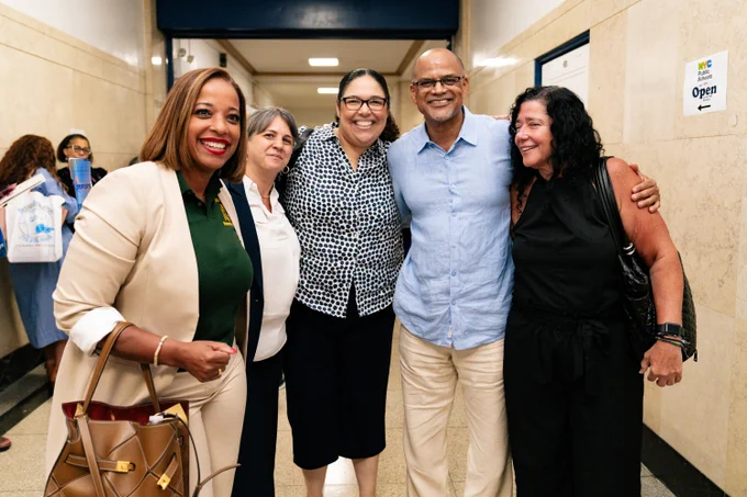 Chancellor Banks attends the 2024 Citywide Principals' Conference. 