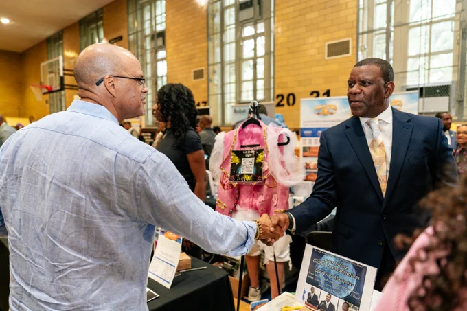 Chancellor Banks attends the 2024 Citywide Principals' Conference. 