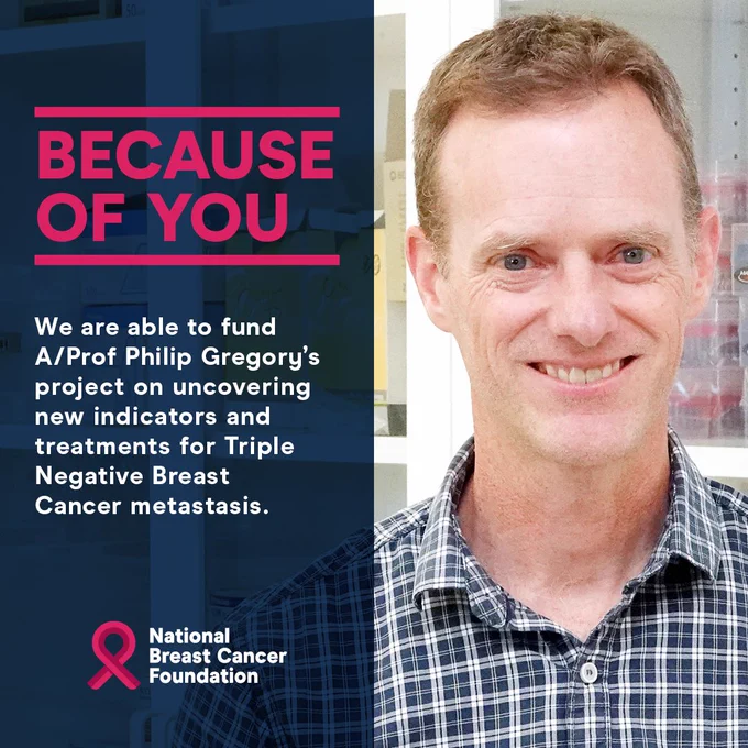 NBCF-funded researcher, Associate Professor Philip Gregory