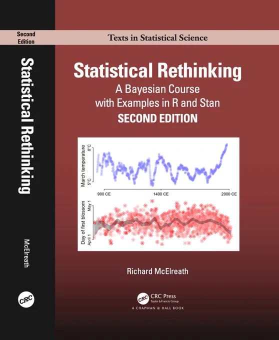 Cover of 2nd edition of Statistical Rethinking