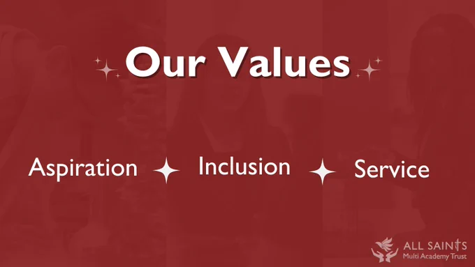 Our Values - Aspiration - Inclusion - Service