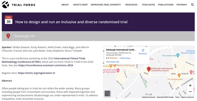 A screenshot of the workshop description available at the link in the tweet.