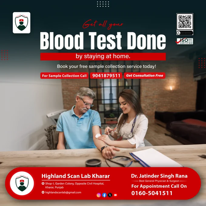 Get all your blood tests done by staying at home.