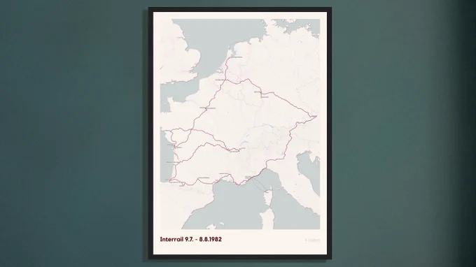 viaduct MyTrainMap Poster - 50x70, Portrait