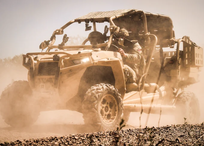 Charlie Company, 40 Commando practice MZRZ drills and manoeuvres in Australia.