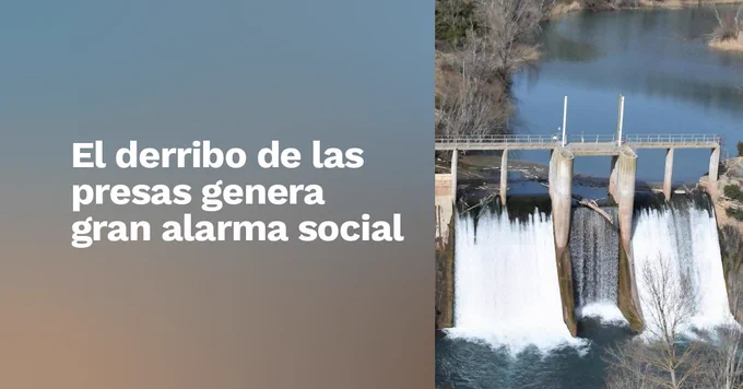 Artículo La Razón: El derribo de las presas genera gran alarma social