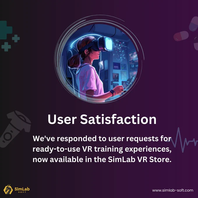 -User Satisfaction: We've responded to requests for ready-to-use VR training experiences, now available in the SimLab VR Store. Explore our offerings and see how SimLab can revolutionize your training needs.

Full Article: https://blog.simlab-soft.com/why-simlab-soft-is-creating-vr-training-for-medicine-and-nursing-students/

#VRTraining #EdTech #SimLabSoft