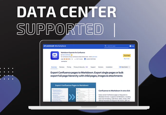 Markdown Exporter for Confluence DC