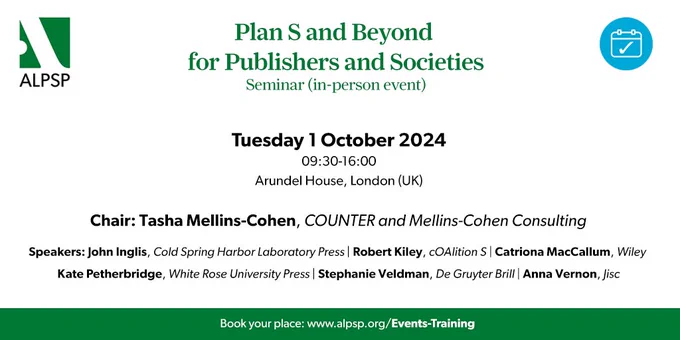 Description of speakers at Plan S and Beyond for Publishers and Societies