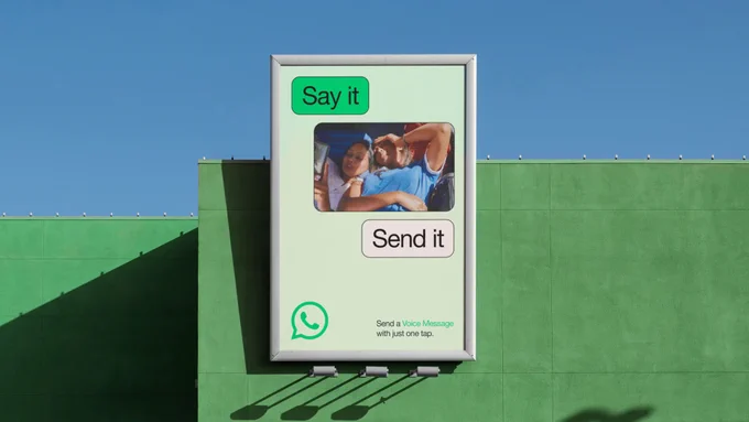WhatsApp rebranding and OOH campaign in collaboration with Koto design agency.