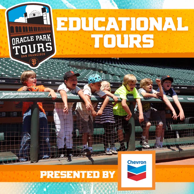 A graphic announcing Chevron as the presenting partner for our Educational Tours.