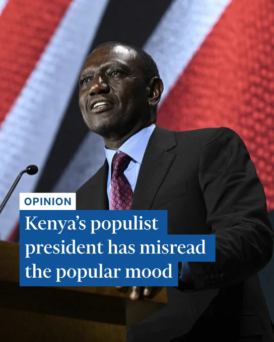 Opinion: Kenya’s populist president has misread the popular mood