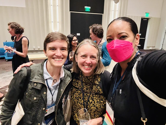 Alice Accorsi, Celina Juliano, and Crystal Rogers from UC Davis at the Society for Developmental Biology Meeting