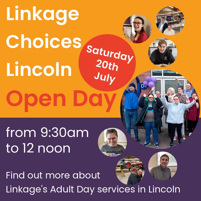 Linkage Choices Lincoln Open day on Saturday 20th July, from 9:30am to 12 noon to find out more about Linkage's adult day services in Lincoln.