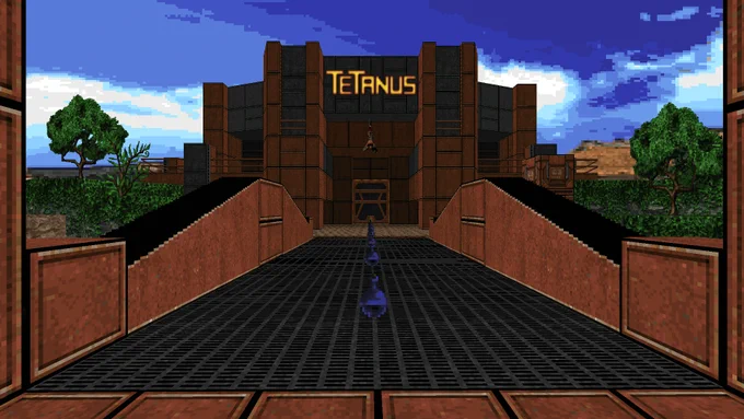 Screenshot from Tetanus - the latest free Add-on for DOOM & DOOM II.
