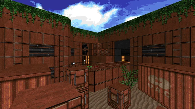 Screenshot from Tetanus - the latest free Add-on for DOOM & DOOM II.
