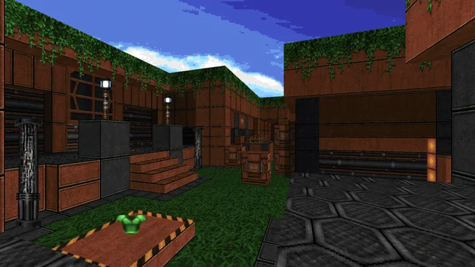 Screenshot from Tetanus - the latest free Add-on for DOOM & DOOM II.