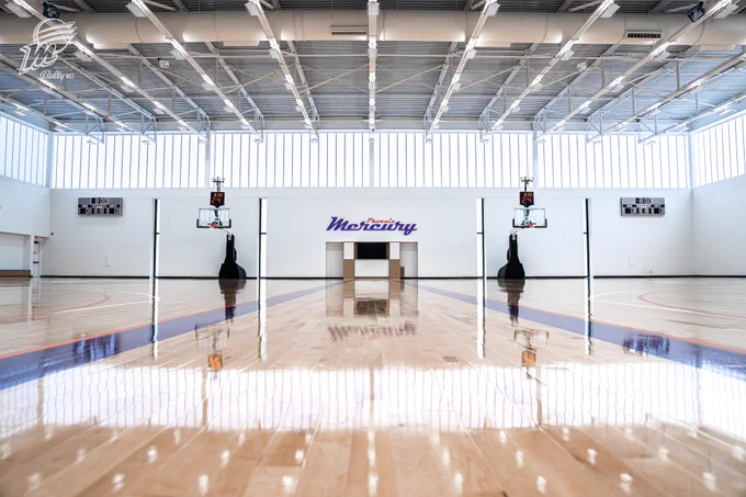 Phoenix Mercury Practice Facility courts. 