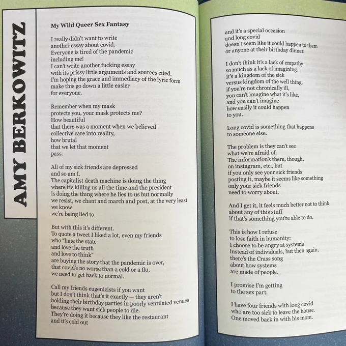 The poem, "My Wild Queer Sex Fantasy," which is too long to paste into alt text. Feel free to dm and I'll paste it in a message!
