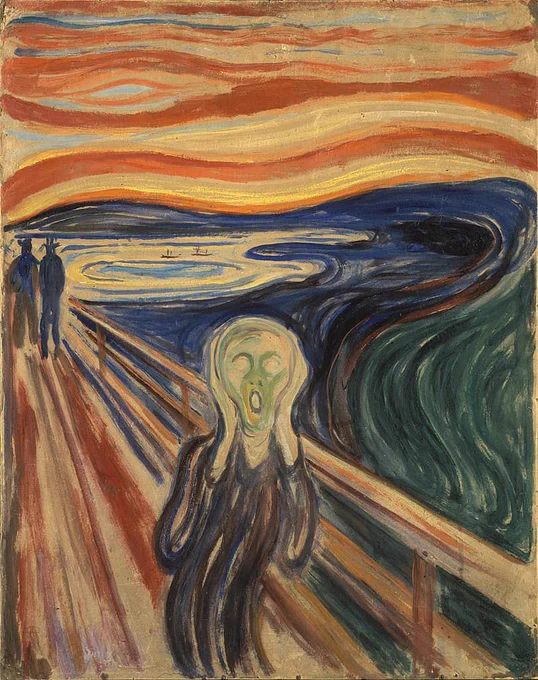 original painting by Edvard Munch, 1893