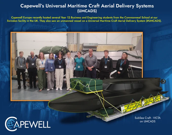Capewell's Universal Maritime Craft Aerial Delivery Systems (UMCADS)