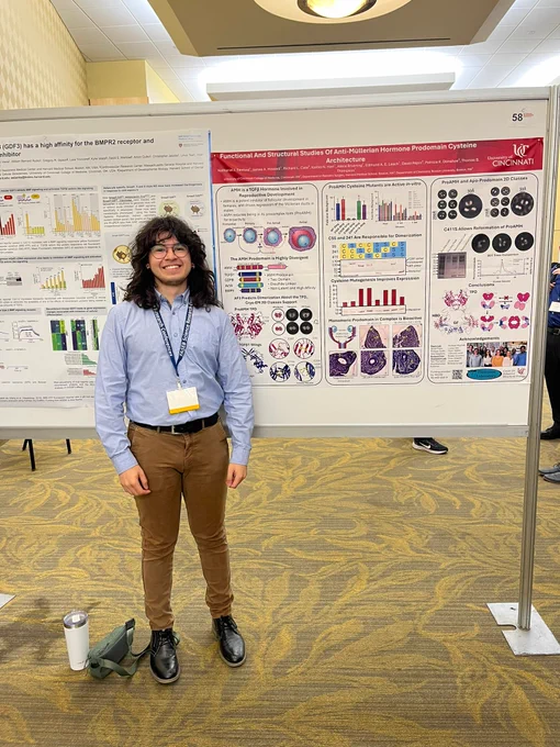 Nate's poster "Functional and Structural Studies of Anti-Müllerian Hormone Prodomain Cysteine Architecture"