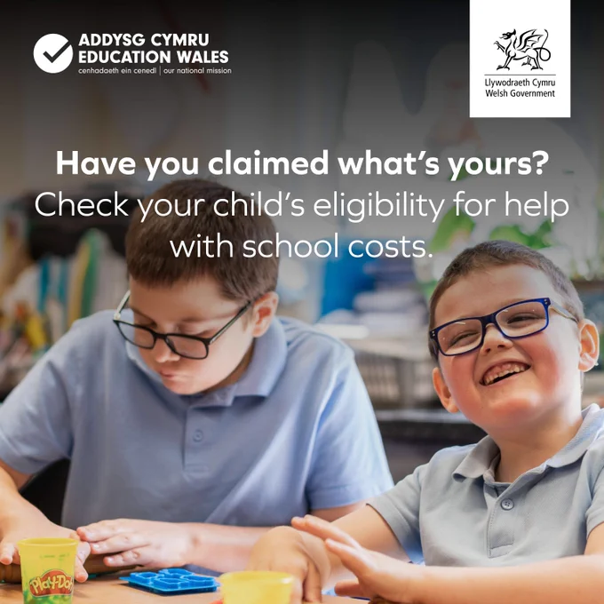 Have you claimed what’s yours? 

Check your child’s eligibility for help with school costs. 

