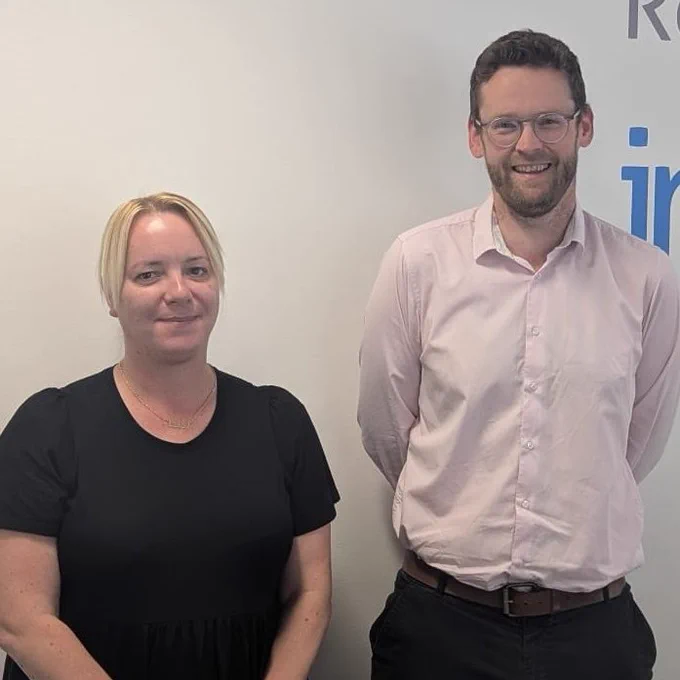 Amanda Rosser and Spencer Champion-Russell from JM Glendinning Real Estate