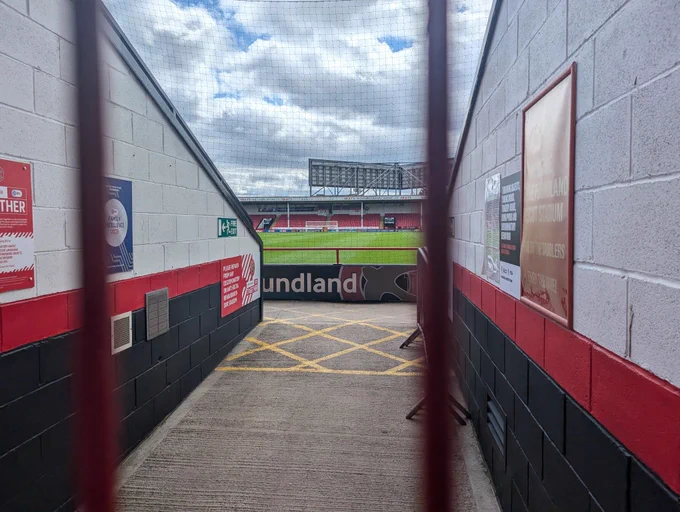 Poundland Stadium with a view of the pitch
