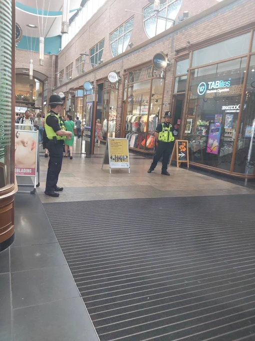 Project Servator officers in Touchwood Solihull