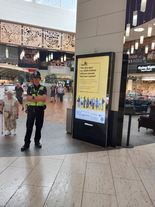 Project Servator officers in Touchwood Solihull