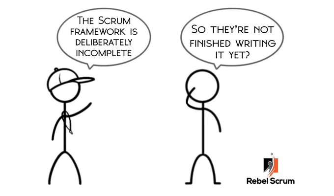 Cartoon showing Scrum Team members
