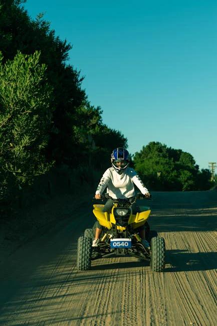 A Person Riding an ATV