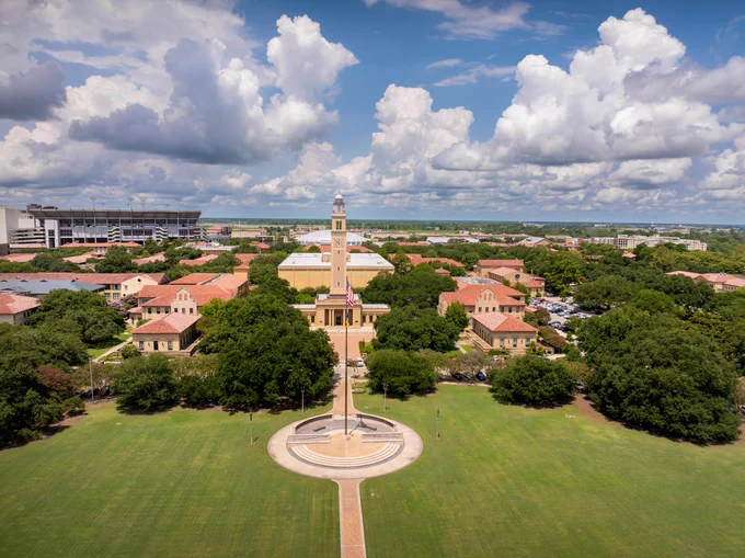 Aerial photo of parade ground