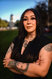 Denise Aguilar, a anti-LGBTQ bigot and January 6th participant. Aguilar works closely with the Proud Boys and other fascist groups. She is running for a California Assembly seat as a Republican. 