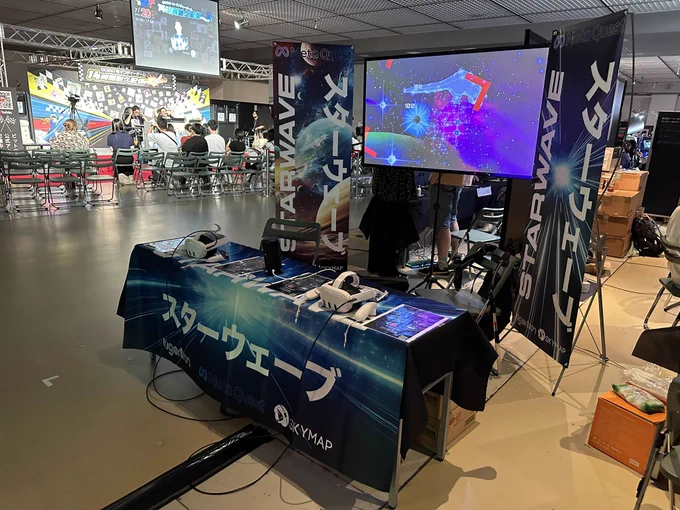Starwave VR game demo at Bitsummit