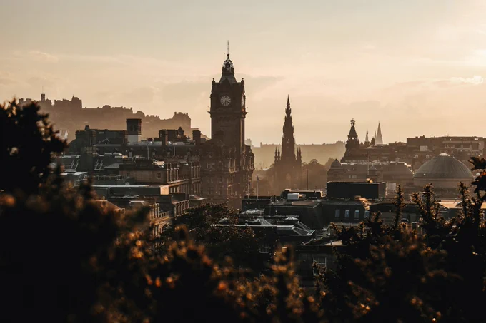 Edinburgh skyline. 
Pic: Adam Wilson