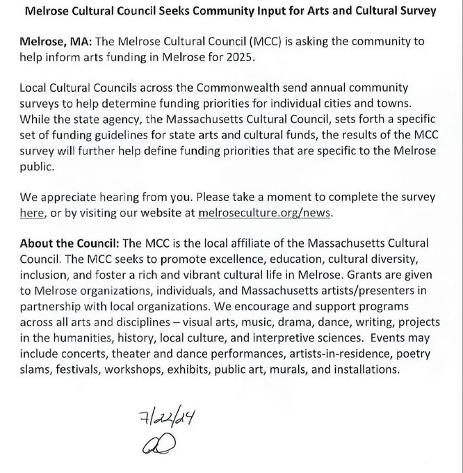Melrose Cultural Council
