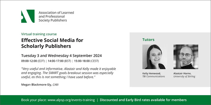 ALPSP Effective Social media training course