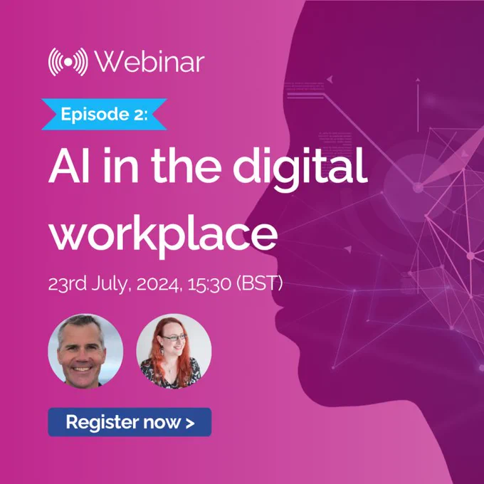 AI in the digital workplace webinar.