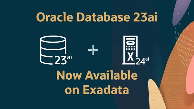 Oracle Database 23ai is now available on Exadata