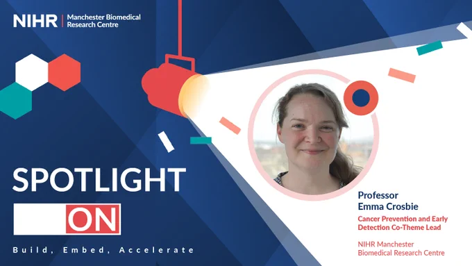 Spotlight On: Cancer Cluster

With Professor Emma Crosbie, Cancer Prevention and Early Detection Co-Theme Lead, NIHR Manchester Biomedical Research Centre