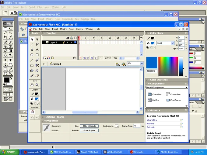 Ready to work as a web designer in 2002