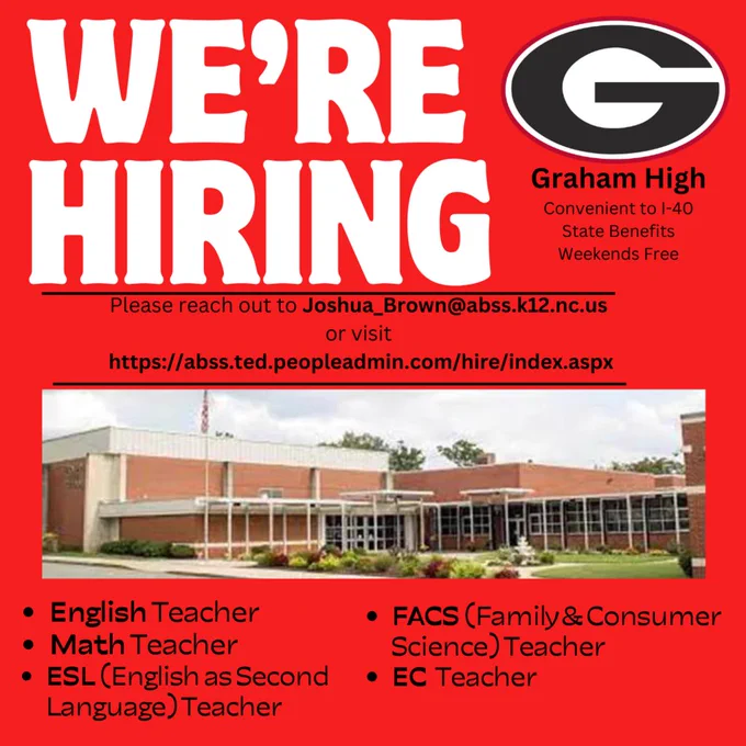 We Are Hiring!