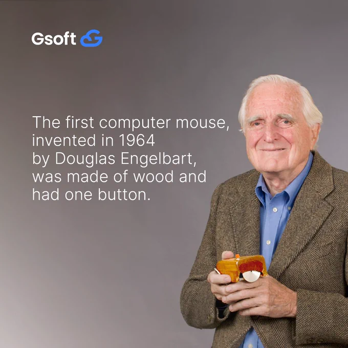 The computer mouse that you are holding has a woody history!! 

Did you know that the first computer mouse was made of wood? Back in 1964, Douglas Engelbart crafted this revolutionary device using a wooden shell, a single ball for tracking movement, one button for input, and a cord that gave it its famous ‘mouse’ moniker. 

This humble wooden device, a far cry from our sleek modern peripherals, was the beginning of point-and-click interfaces. From these rustic beginnings sprouted the intuitive, user-friendly device we know today.  

Next time you effortlessly scroll and click, spare a thought for its wooden ancestor that changed the course of human-computer interaction. 

What every day tech do you think will look wildly different 60 years from now? 

#computerhistory #technologyevolution #innovation #computermouse #techfacts #firstmouse #userinterface #digitalrevolution #techthrowback #mouseinvention 