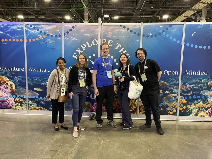 Team EIT posing with CidiLabs CEO. 