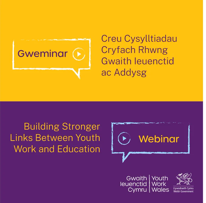 Weminar: Creu Cysylltiadau Cryfach rhwng Gwaith Ieuenctid ac Addysg

Webinar: Building Stronger Links Between Youth Work and Education