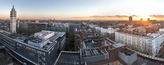 Skyline of London featuring Imperial College