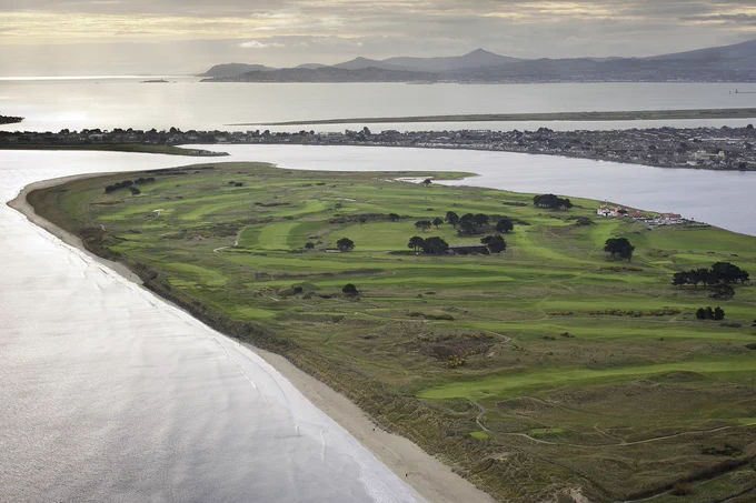 Aerial photograph of Portmarnock Golf Club