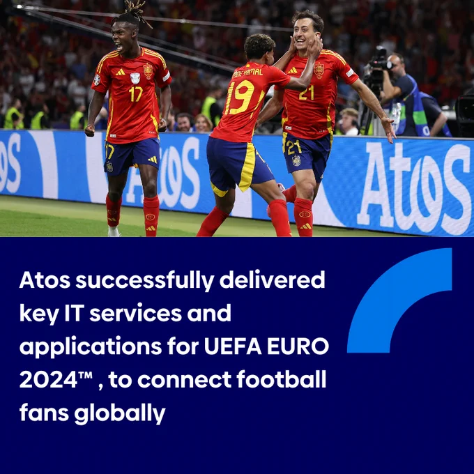 Atos successfully delivered key IT services and applications for UEFA EURO 2024™, to connect football fans globally